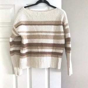 Old Navy long sleeve light weight acrylic boat neck sweater.